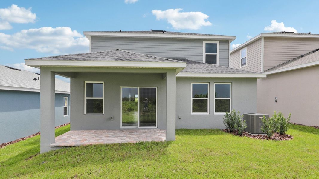 Naples Floor Plan Rear Elevation by DRB Homes Naples Floor Plan Rear Elevation by DRB Homes