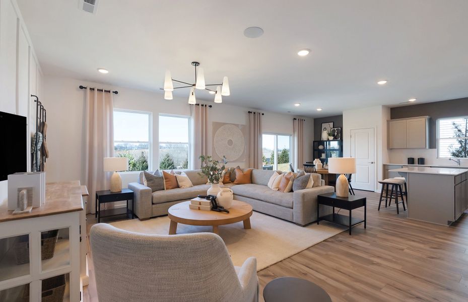 Furnished interior view inside a new home in Highlands of Carter's Station, Columbia (Image 28). Furnished interior view inside a new home in Highlands of Carter's Station, Columbia (Image 28).