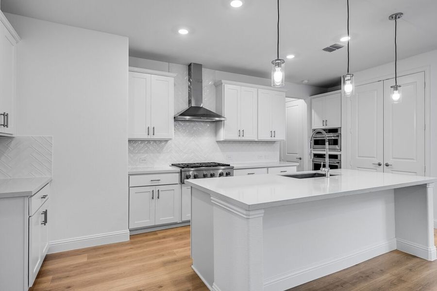 Furnished interior view inside a new home in Cross Creek Meadows 55s, Celina (Image 9). Furnished interior view inside a new home in Cross Creek Meadows 55s, Celina (Image 9).