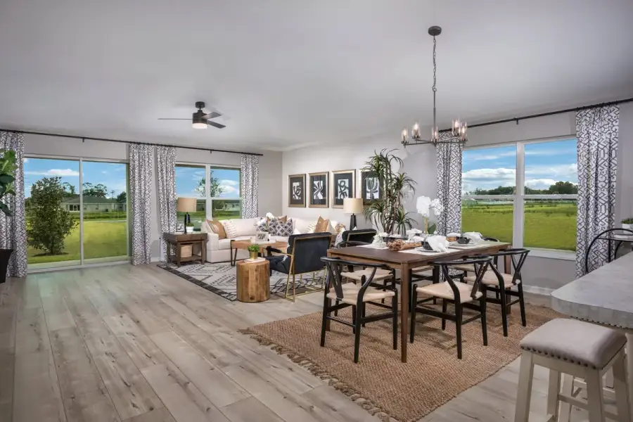 Representative furnished interior of a home built from the 2168 by KB Home in Sheeler Park I, Apopka (Image 3). Representative furnished interior of a home built from the 2168 by KB Home in Sheeler Park I, Apopka (Image 3).