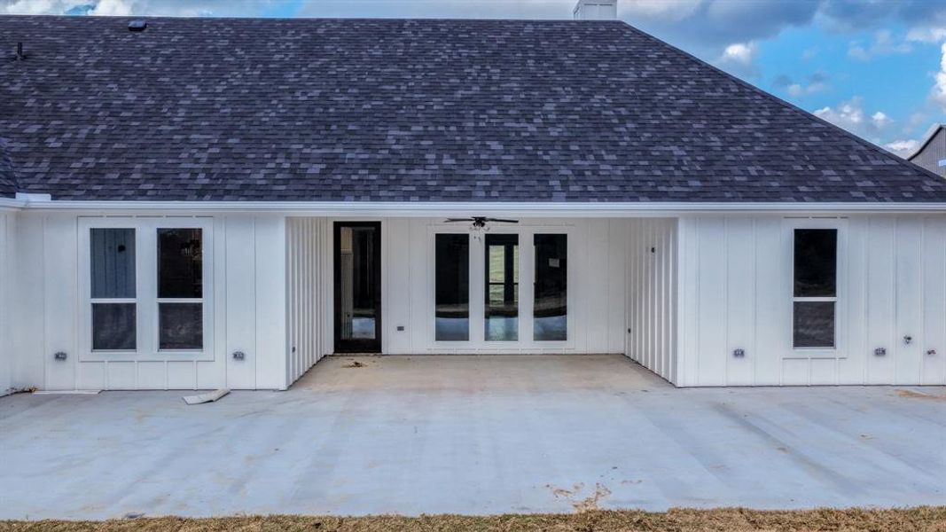Exterior details and patio area of a home in Monarch Manor, Poolville (Image 3).