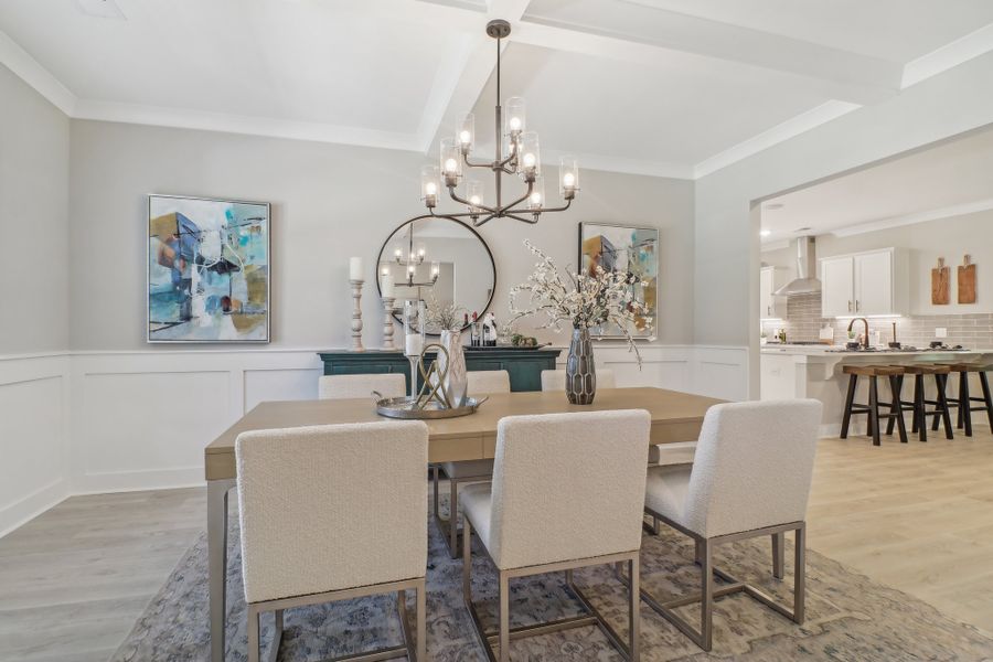 Representative furnished interior of a home built from the Madeline II by Great Southern Homes in The Cove, Sumter (Image 9).