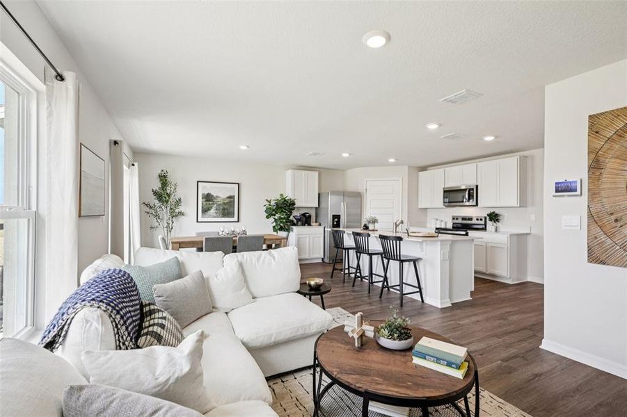 Furnished interior view inside a new home in Leoma's Landing, Lake Wales (Image 24).