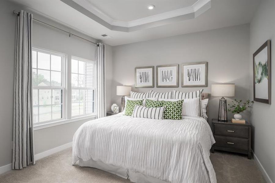Furnished interior view inside a new home in Sunset Creek Townhomes, Charlotte (Image 8).