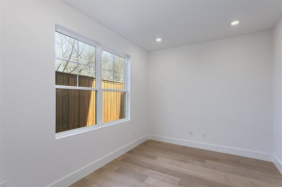 Study located on first floor