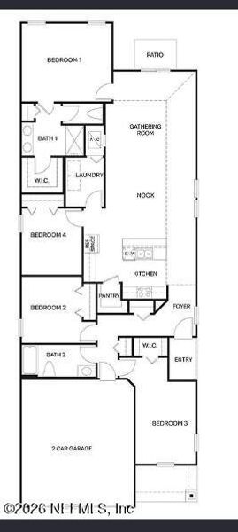 2D floor plan layout of this home in , Bunnell, FL (Image 5).