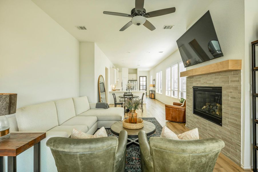 Living Room Views with Gas Fireplace