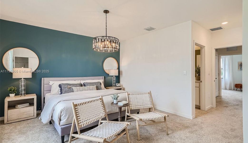 Furnished interior view inside a new home in Palm Cay, Florida City (Image 13).