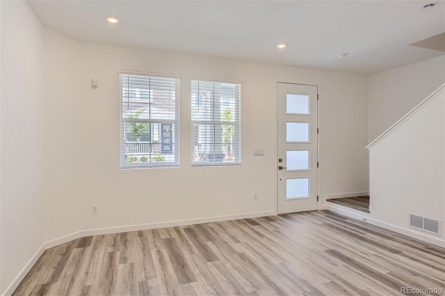 Unfurnished photo of great room