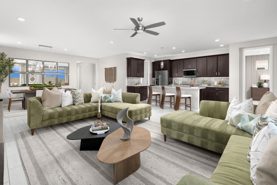 Representative furnished interior of a home built from the Cobalt by Mattamy Homes in Rosewood Heights, San Tan Valley (Image 8).