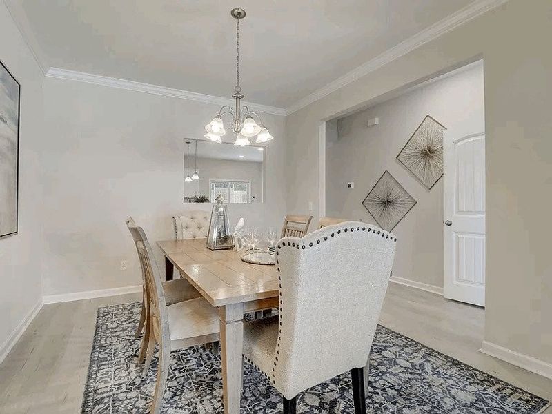 Furnished interior view inside a new home in Providence Station at Trolley Run, Aiken (Image 13).