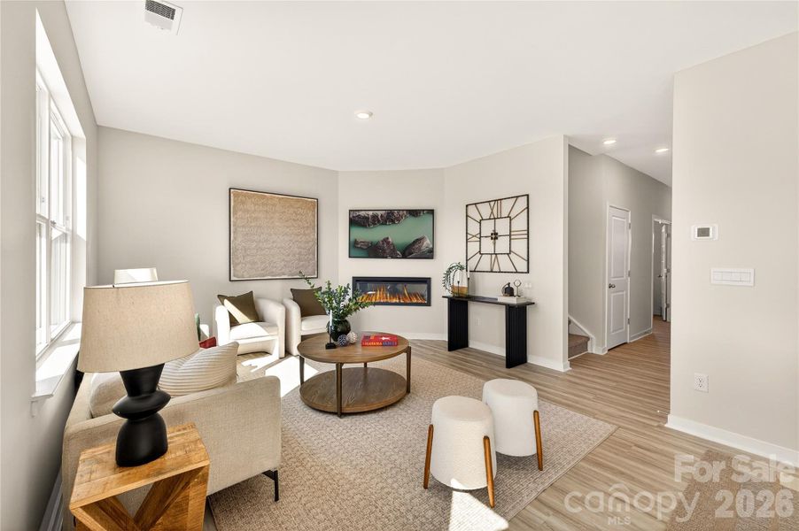 Furnished interior view inside a new home in The Falls at Newton, Newton (Image 7).