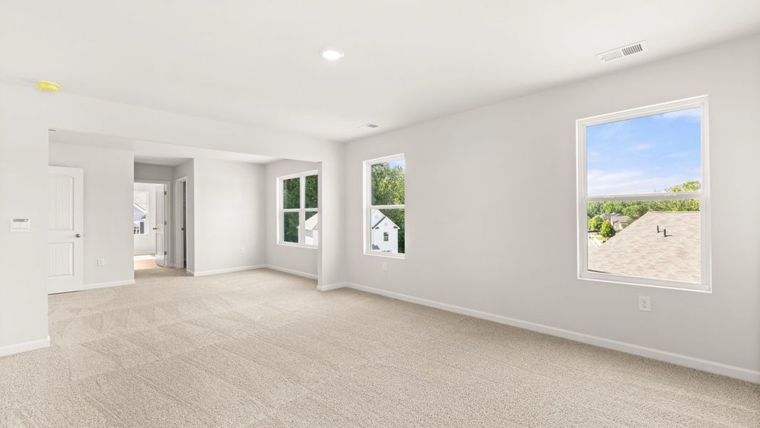Representative unfurnished interior of a home built from the Halton by D.R. Horton in Liberty Crossing, Braselton (Image 24).