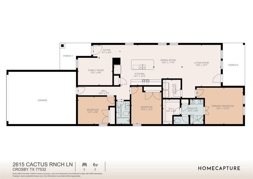 2D floor plan layout of this home in , Crosby, TX (Image 5).