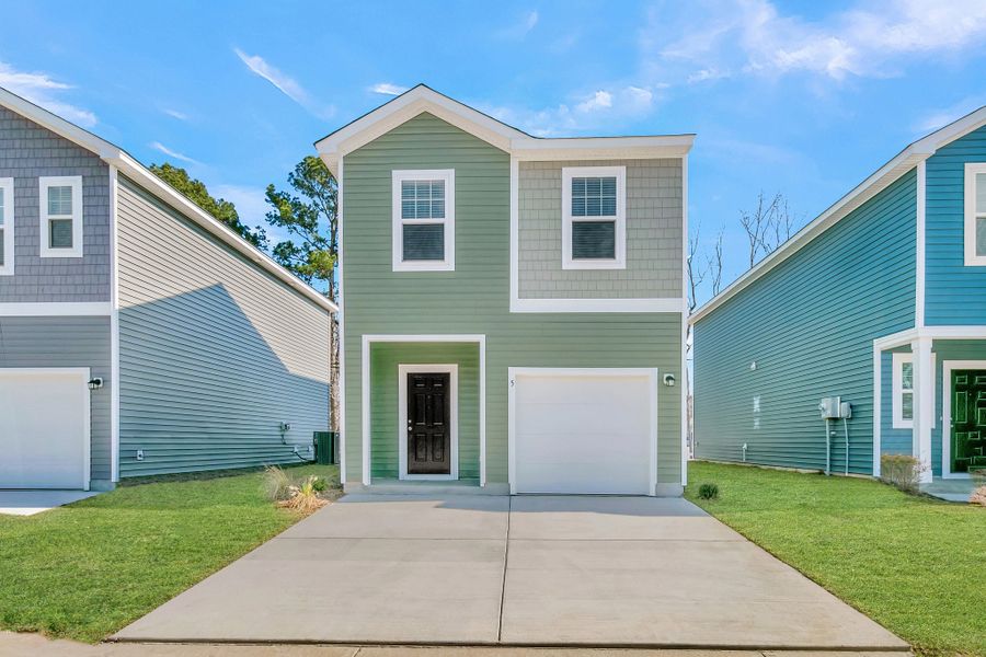 Representative exterior photo of a completed home built from the Ross by Starlight Homes in Pinckney Place, North Charleston, SC (Image 1). Representative exterior photo of a completed home built from the Ross by Starlight Homes in Pinckney Place, North Charleston, SC (Image 1).