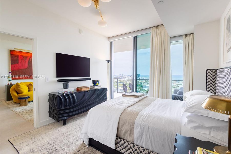 Furnished interior view inside a new home in , Miami Beach (Image 9). Furnished interior view inside a new home in , Miami Beach (Image 9).