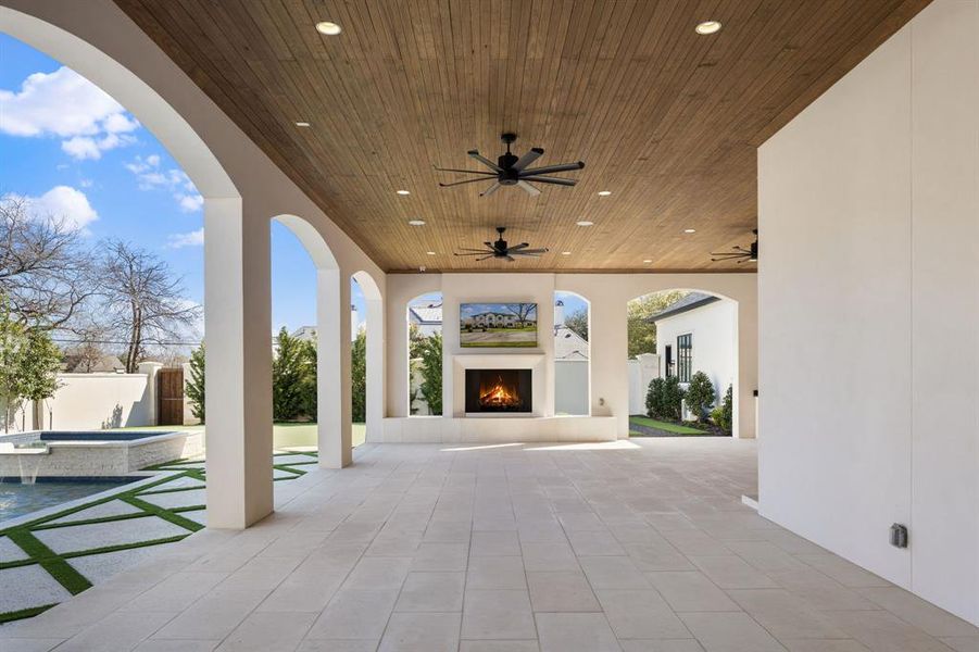 Exterior details and patio area of a home in , Dallas (Image 27). Exterior details and patio area of a home in , Dallas (Image 27).