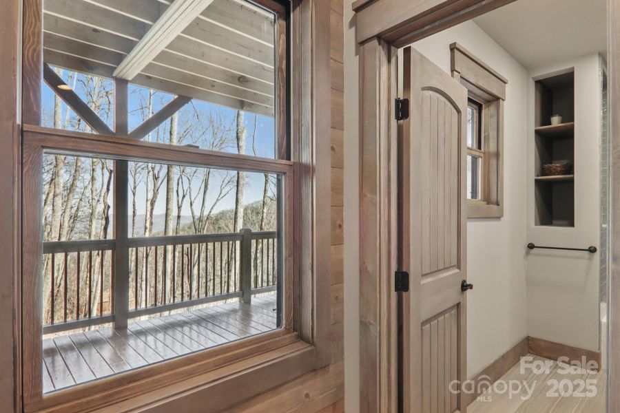 Exterior details and patio area of a home in , Maggie Valley (Image 25).