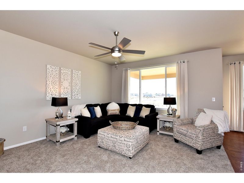 Furnished interior view inside a new home in Union Colony West, Greeley (Image 5).