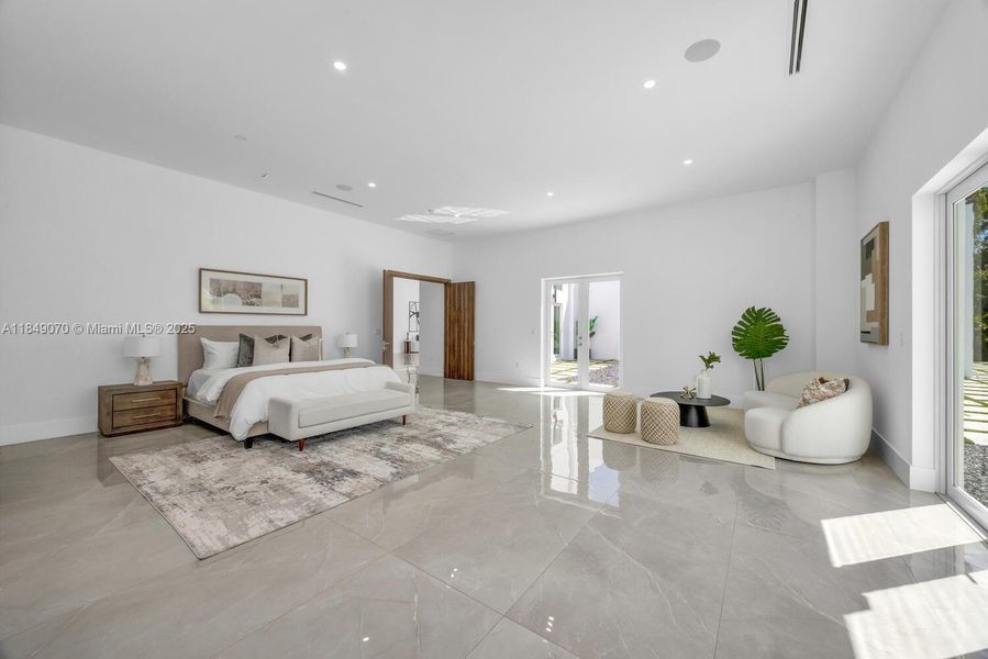 Furnished interior view inside a new home in , Miami (Image 44).
