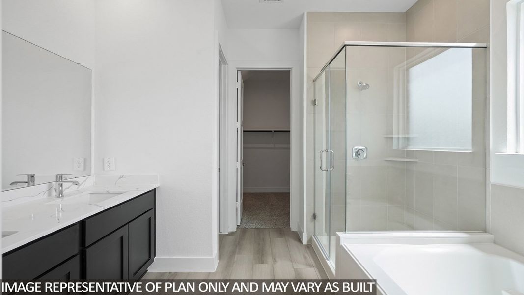 Furnished interior view inside a new home in Hills of Westlake, Conroe (Image 8).