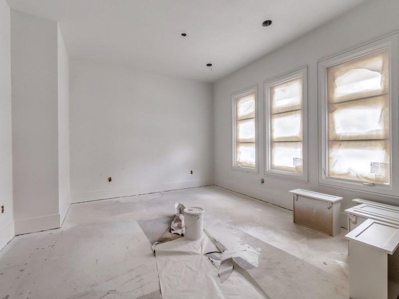 In-progress construction of a new home in , Dallas, TX (Image 21).