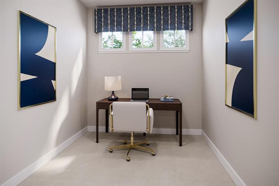 Representative furnished interior of a home built from the Silverleaf by Ryan Homes in Grande Dunes North Village, Longs (Image 8).