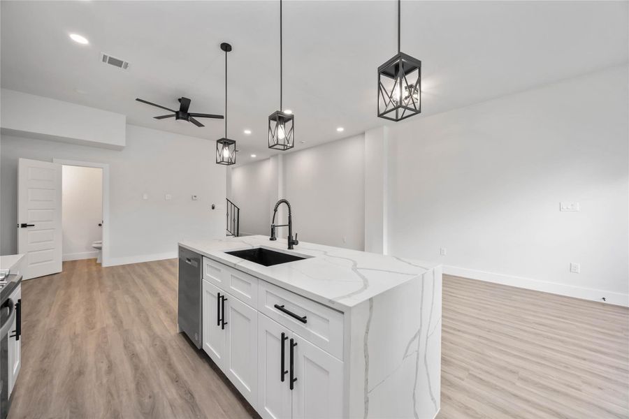 Furnished interior view inside a new home in , Houston (Image 9).