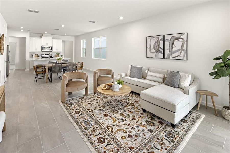 Furnished interior view inside a new home in , Orlando (Image 4).