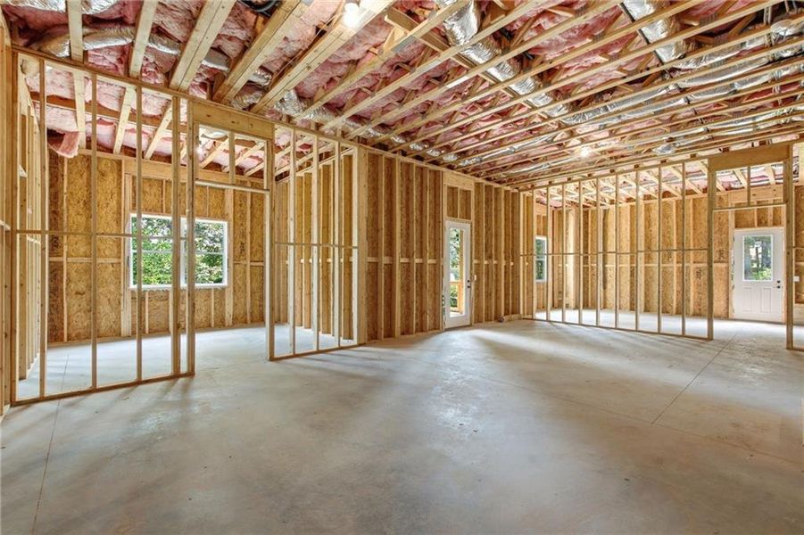 In-progress construction of a new home in , Flowery Branch, GA (Image 78). In-progress construction of a new home in , Flowery Branch, GA (Image 78).