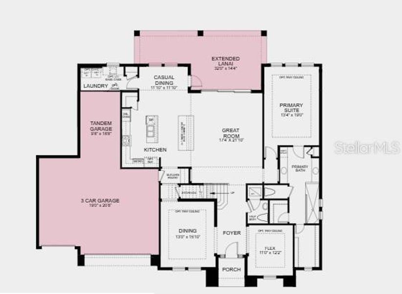 2D floor plan layout of this home in Victoria Lakes, Odessa, FL (Image 2). 2D floor plan layout of this home in Victoria Lakes, Odessa, FL (Image 2).