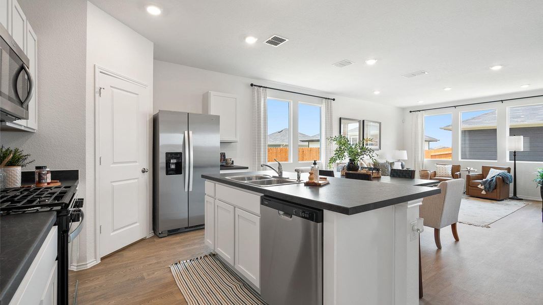 Furnished interior view inside a new home in Valverde, Bastrop (Image 6).