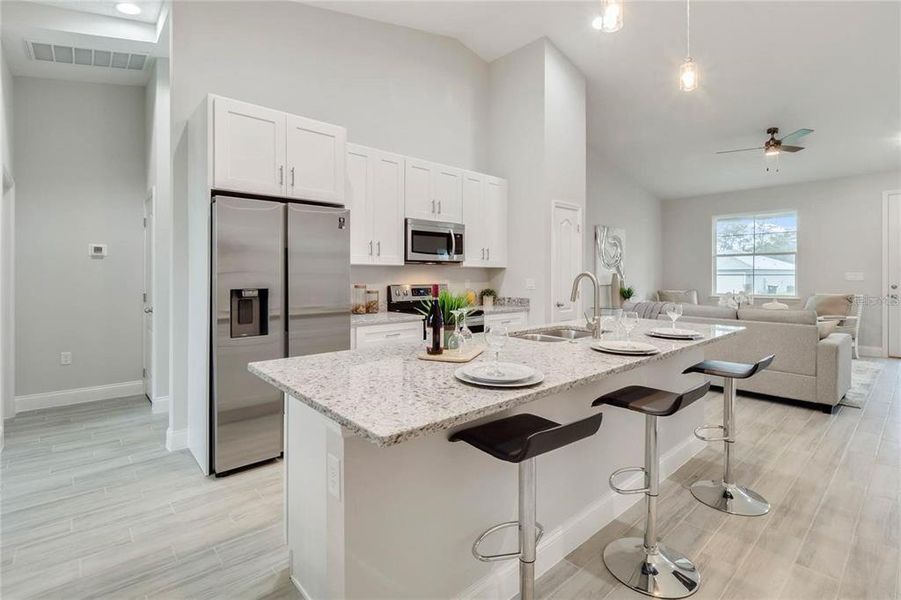 Furnished interior view inside a new home in , Kissimmee (Image 4).