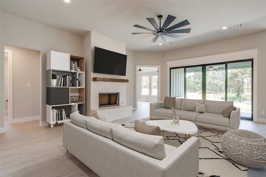 Furnished interior view inside a new home in Cartwright Ranch, Weatherford (Image 5).