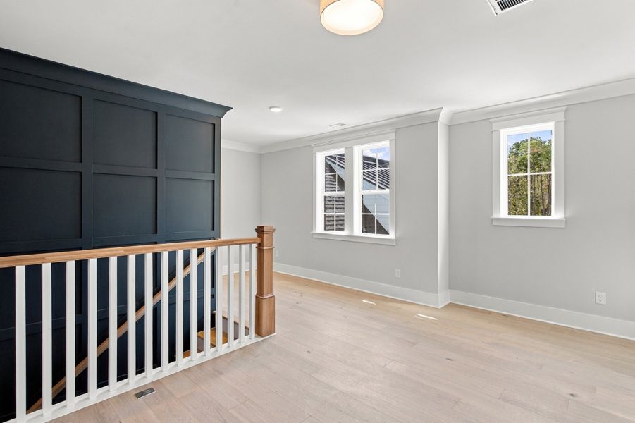 Representative unfurnished interior of a home built from the The Emerson by RobuckHomes in Stonehenge, Raleigh (Image 217).