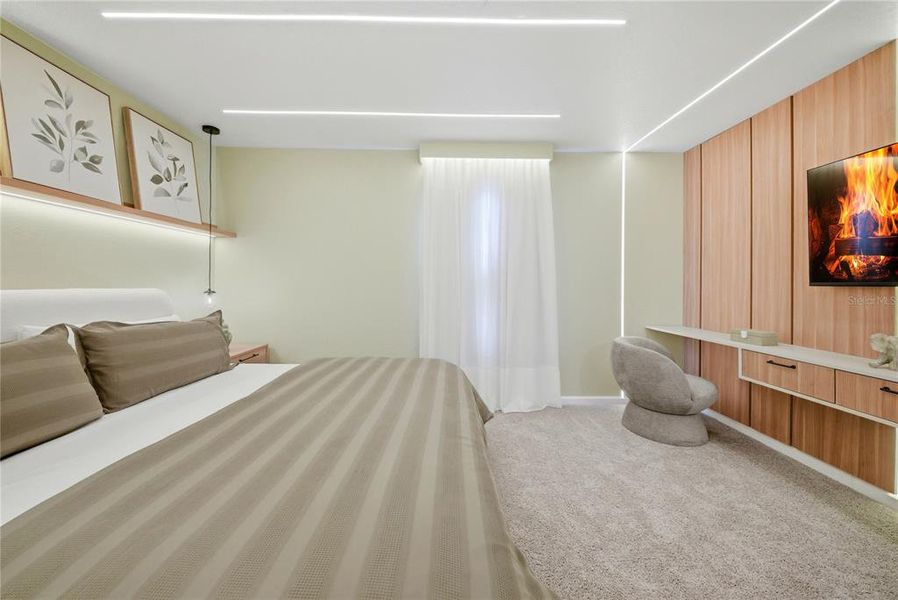 Furnished interior view inside a new home in Solara Resort, Kissimmee (Image 30).