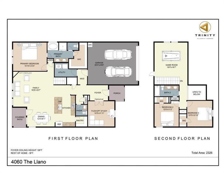 2D floor plan layout of this home in , Godley, TX (Image 3). 2D floor plan layout of this home in , Godley, TX (Image 3).