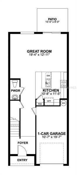 2D floor plan layout of this home in Eden at Crossprairie, St. Cloud, FL (Image 5). 2D floor plan layout of this home in Eden at Crossprairie, St. Cloud, FL (Image 5).