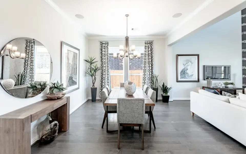 Furnished interior view inside a new home in High Park Hill, Arrington (Image 10).
