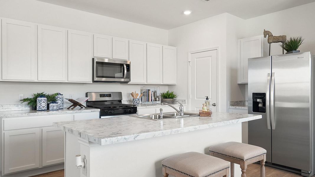 Furnished interior view inside a new home in Valverde, Bastrop (Image 15).