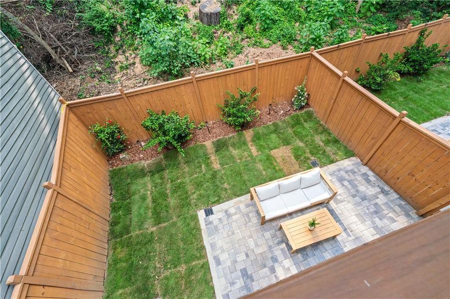 Exterior details and patio area of a home in , Atlanta (Image 24).