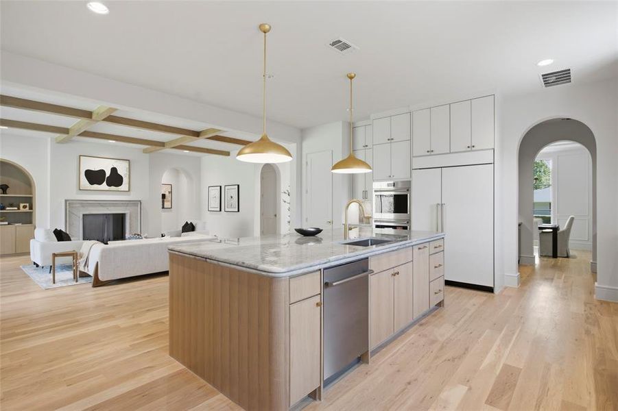 Furnished interior view inside a new home in , Dallas (Image 16).