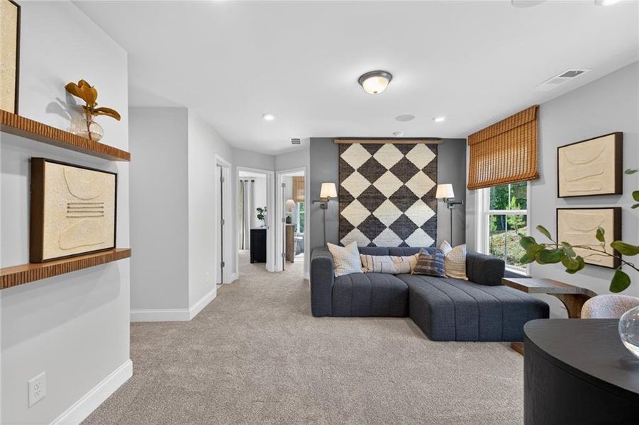 Furnished interior view inside a new home in Ansley Towns, Cumming (Image 15).