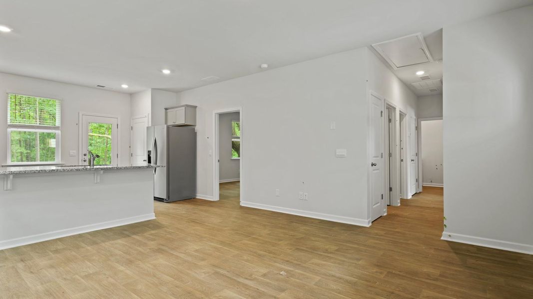 Representative unfurnished interior of a home built from the CURTIS by D.R. Horton in Rivers Reach, Yemassee (Image 12). Representative unfurnished interior of a home built from the CURTIS by D.R. Horton in Rivers Reach, Yemassee (Image 12).