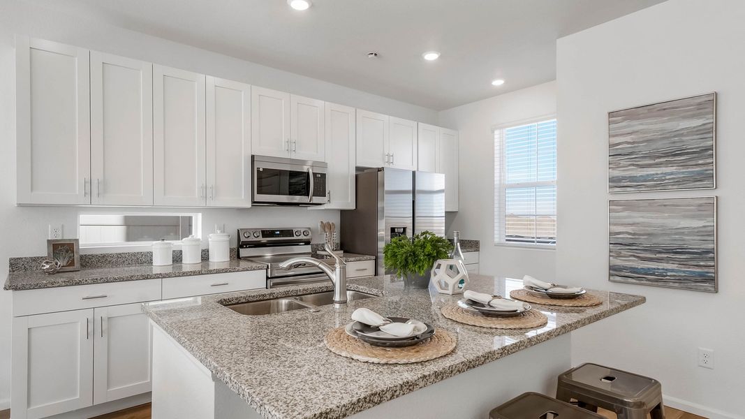 Furnished interior view inside a new home in Green Valley Ranch, Aurora (Image 8).