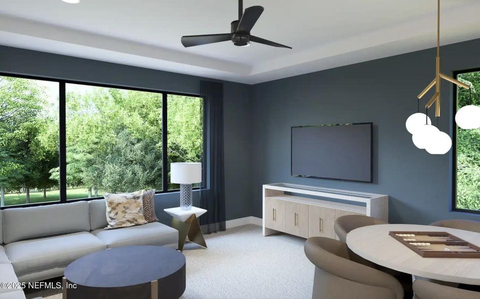 Furnished interior view inside a new home in , St. Augustine (Image 9).