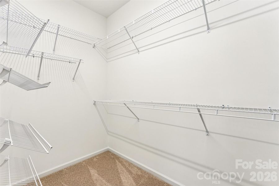 Upstairs Primary Walk in Closet