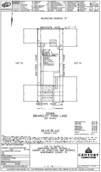 2D floor plan layout of this home in Northpark South, Porter, TX (Image 3).