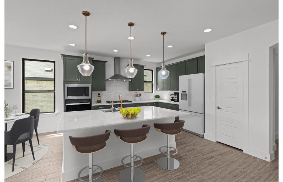 Furnished interior view inside a new home in Davis Ranch, San Antonio (Image 5). Furnished interior view inside a new home in Davis Ranch, San Antonio (Image 5).