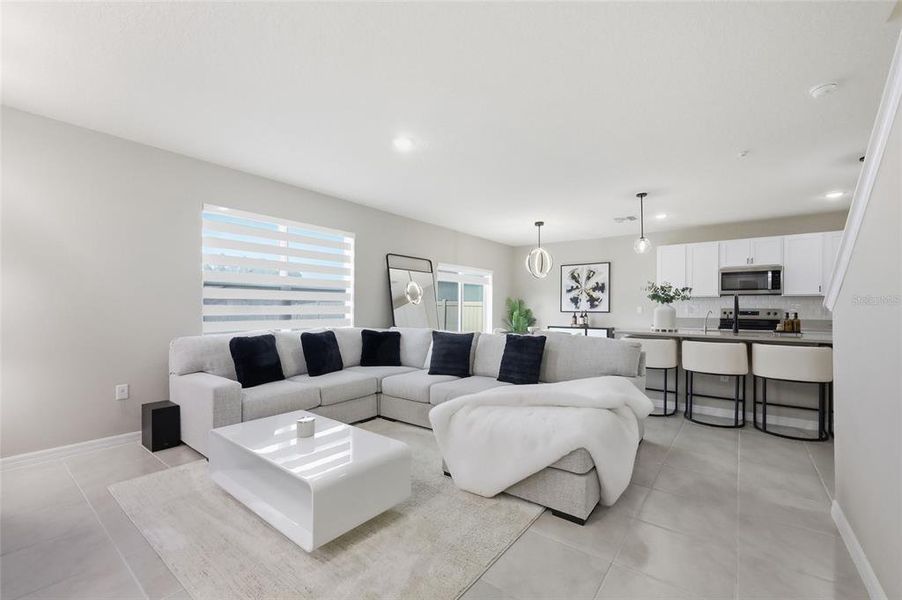 Furnished interior view inside a new home in Edgemont at Serenoa, Clermont (Image 19).